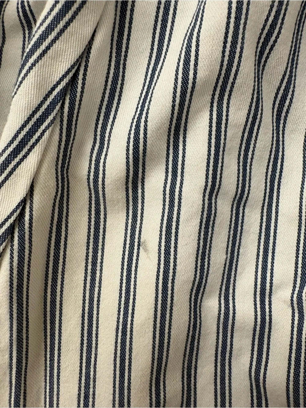Blue Striped Cotton Kids Pajama Set